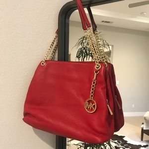 Soft Red/Gold MICHAEL by Michael Kors Purse